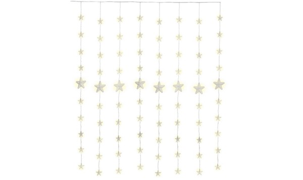 Weihnachtsbeleuchtung Sternenvorhang Girlande Led Warmweiß Timer Dimmbar IP44-image
