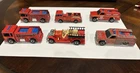 6 Vintage Toy Fire Trucks! 5 Hot Wheels & 1 Zylmex! Diecast Emergency Engines