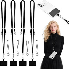 4 Sets Cell Phone Lanyard Crossbody, Adjustable anti Theft Phone Strap, Universa
