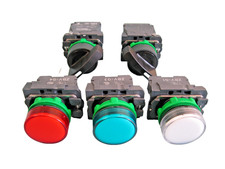 NEW Lot (5) Schneider Electric Industrial Knobs & Buttons H12