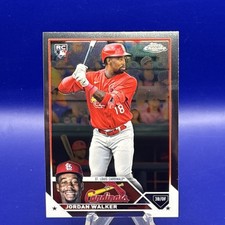2023 Topps Chrome Jordan Walker Rookie Card St. Louis Cardinals RC Base 209