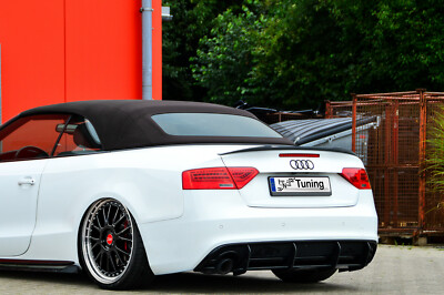 Heckansatz Heckdiffusor aus ABS passend für Audi A5 B8 mit S-Line Diffusor
