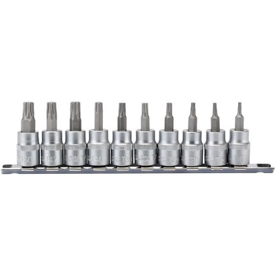 Draper Torx Star Plus Socket Bit Set 3/8'' Sq Dr 48mm 10 Piece 16339