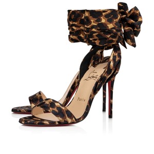 leopard sandal heels