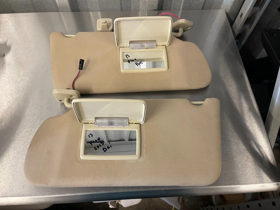 Juego de parasol Ford Flex 2013-2019 conductor izquierdo derecho pasajero par beige ww Foto 2 de 3