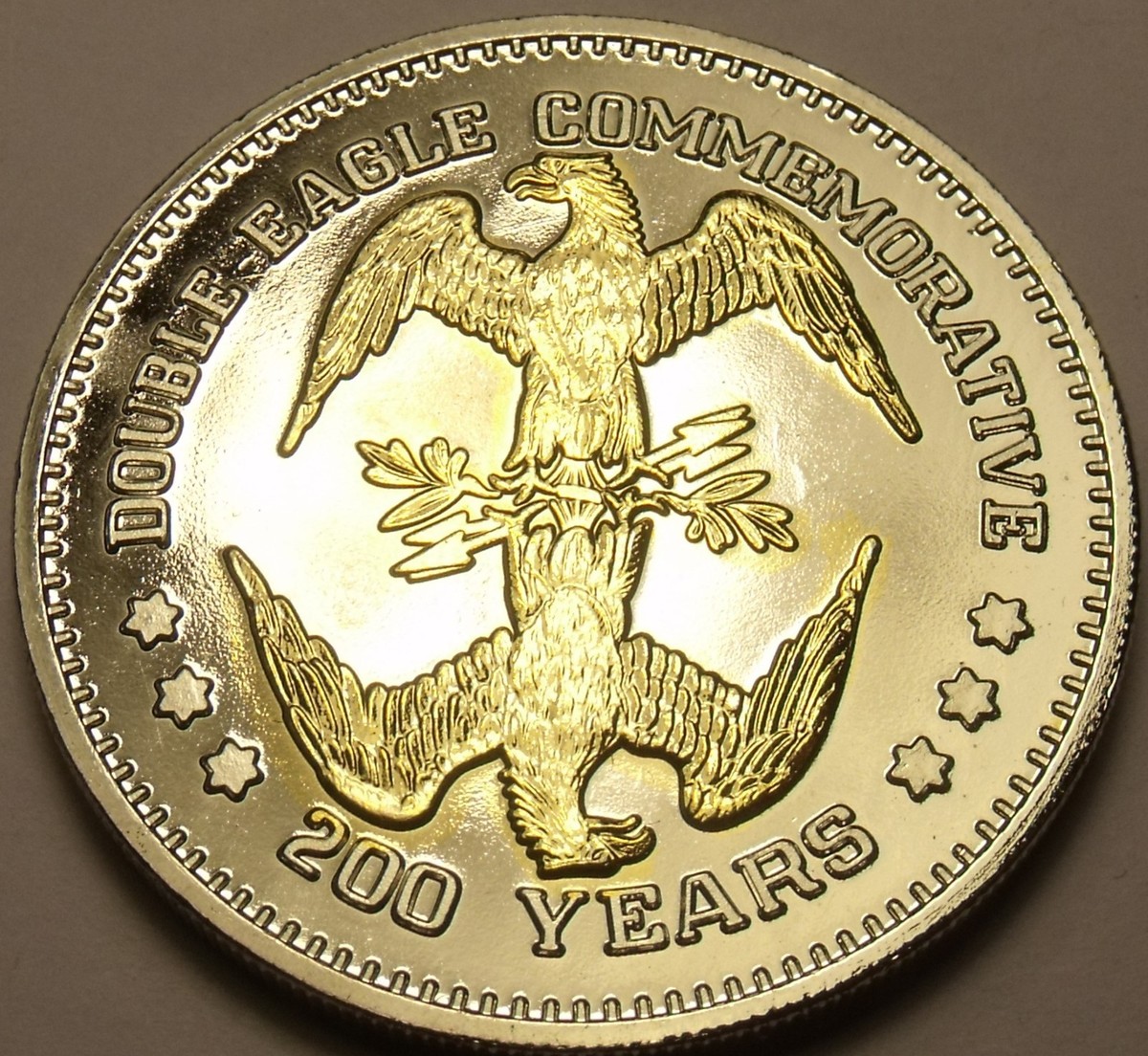 Historic Mint Double Eagle American Flag Bicentennial~Silver