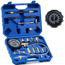 Fuel Pressure Gauge, Fuel Pressure Test Kit Fuel Injection Tester with 0-140psi