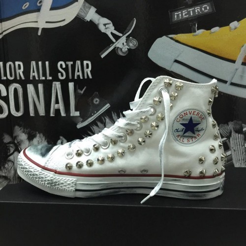 Converse All Star Malaga [Prodotto Customizzato] Scarpe Borchiate ORIGINALI  100% | eBay