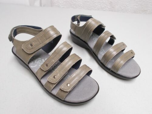 Propet WSX003L Sandalias ajustables de cuero gris aurora gris aurora para mujer talla 7 4E - Imagen 3 de 12