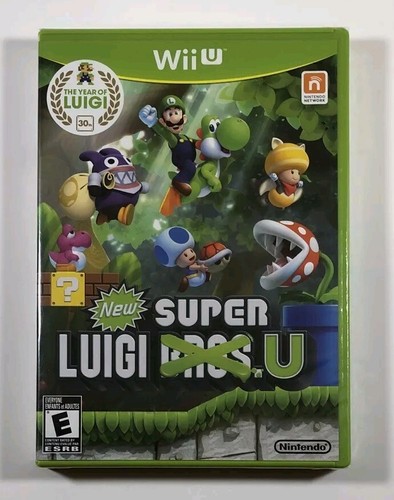 New Super Luigi U (Nintendo Wii U, 2013) Brand New, Green Case, Ships Today!