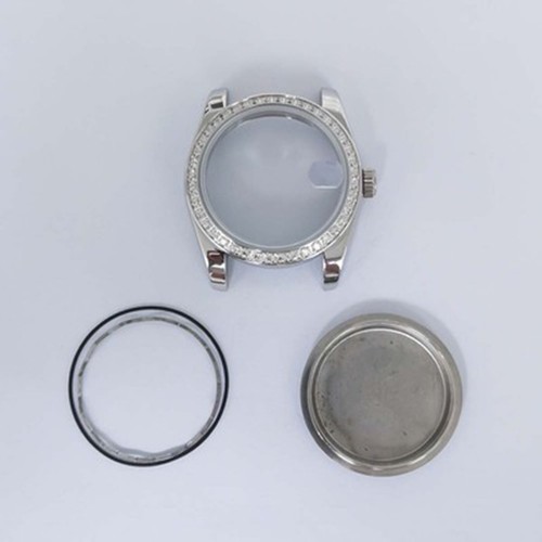 Para movimiento NH35/NH36 36 mm caja de reloj acero diamante cristal de zafiro cubierta - Imagen 14 de 18