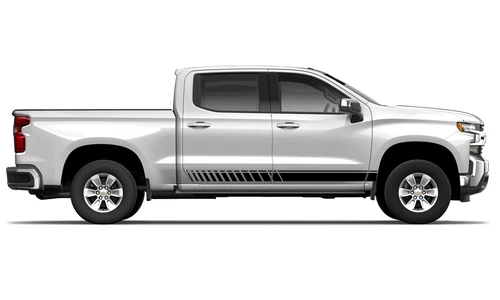 Lower door stripes graphics stickers decal compatible with Chevrolet Silverado