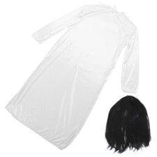 1 Set Ghost Bride Dress Halloween Horror Costume Cosplay Zombie for Girls Women