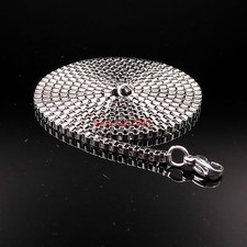 5pcs Lot Stainless steel 2mm/2.4mm/3mm Box Link chain Necklace 18-28'' in bulk