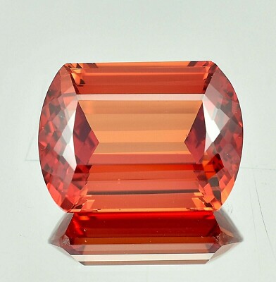 16x12 mm Natürlicher Ceylon Fanta Orange Saphir Lose Fancy Cushion Cut Edelstein