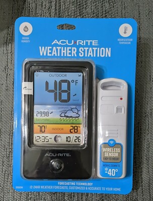 AcuRite Weather Forecaster with Digital Color Display + Wireless Sensor NEW