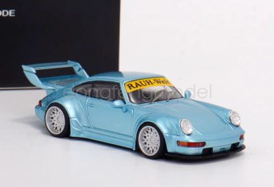 TPC 1:64 Scale Ice Blue RWB 964 Classic Racing Sports Model