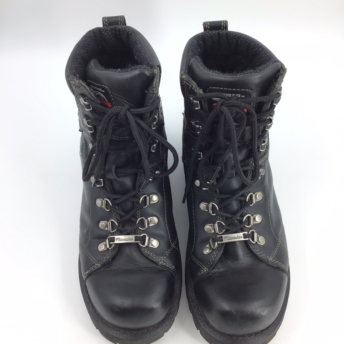 Milwaukee Mens Size 9 D Jackhammer Leather Motorcycle Boots MB434 Org $155 Milwaukee Mens Size 9 D Jackhammer Leather Motorcycle Boots  main image 3