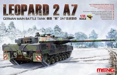 MENG TS027 1:35 German Main Battle Tank Leopard 2 A7 Plastic Model Kit