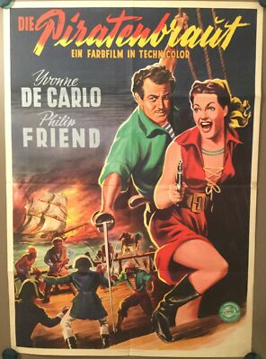DIE PIRATENBRAUT | Originalplakat EA 1952 Universal | Yvonne de Carlo