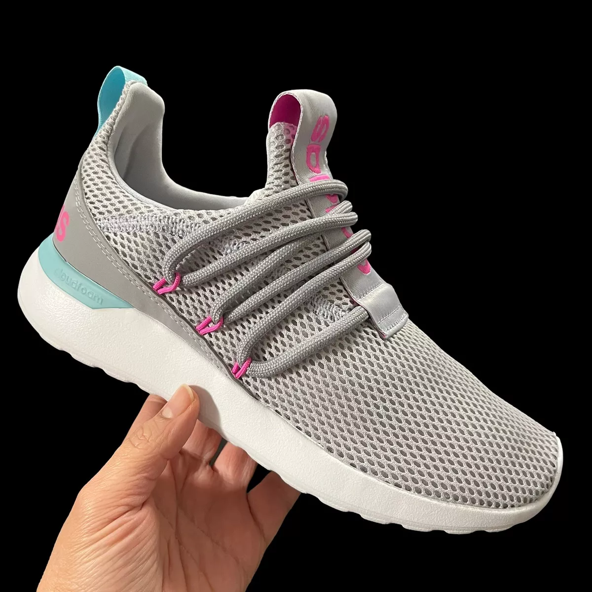 Velas Generacion Dime Adidas Big Girls Sneakers Size 7 Gray Pink Lightweight &amp; Comfy Running  Shoes | eBay