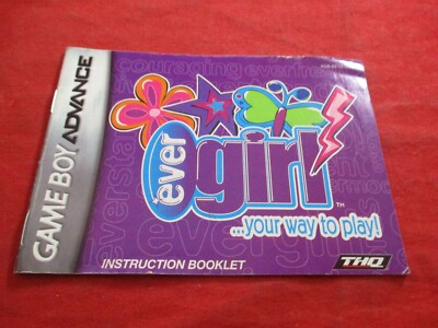EverGirl Nintendo Game Boy Advance Instruction Manual Booklet ONLY Ever Girl