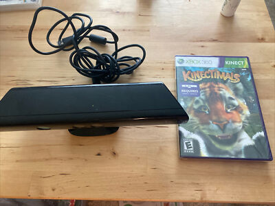 Microsoft Kinect Sensor & Kinectamals  Game for Xbox 360 Model 1473