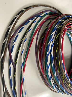 AUTOMOTIVE WIRE - 12 GAUGE GA HIGH TEMP GXL WIRE 8 STRIPED COLORS - 25' EA U.S.A