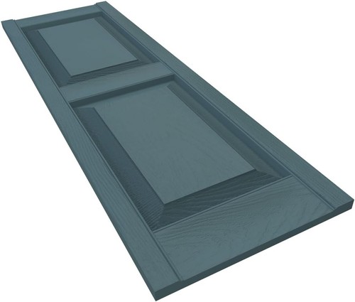 Easy-Install Wedgewood Blue Vinyl Shutters - 12" Wide, 43" Tall Raised Panels - Picture 8 of 22