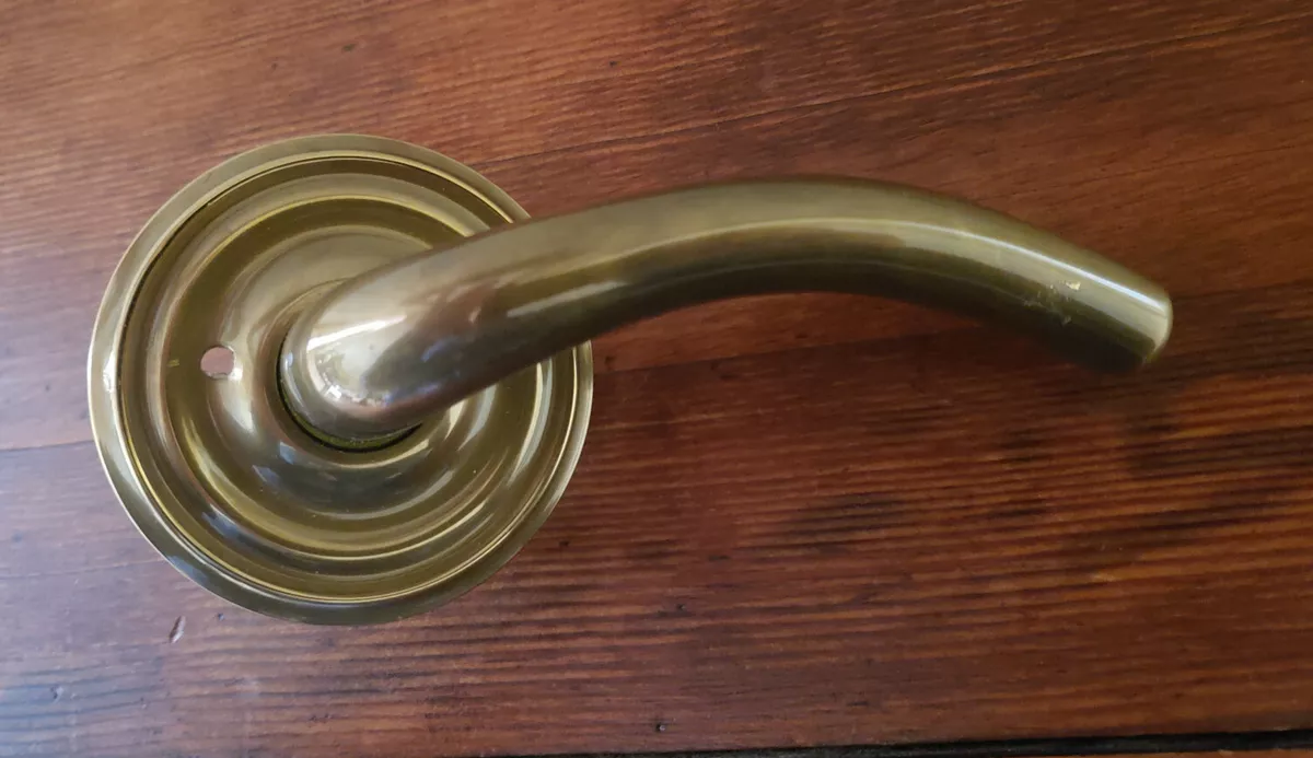 Solid Brass Emtek Waverly Door Knob, Privacy, Antique Brass +