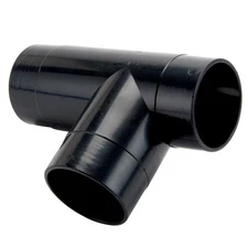 WOODRIVER Dust Connection 2-1/2" ABS T-Fitting for Dust Collection System