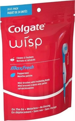 Colgate Optic White Wisp Disposable Mini 24 Count (Pack of 1), Red
