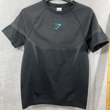 Gymshark Onyx 5.0 Seamless T-Shirt - Black/Onyx Grey - XL Excellent Condition