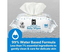 Member  s Mark Premium Baby Wipes, Refreshing Clean Scent, Pack Of 1 96 ct 