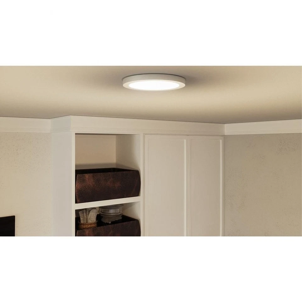 Outskirts - 12W LED Flush Mount-1 Inch Tall and 7.5 Inch Wide-Brushed Nickel - Image 4 of 4
