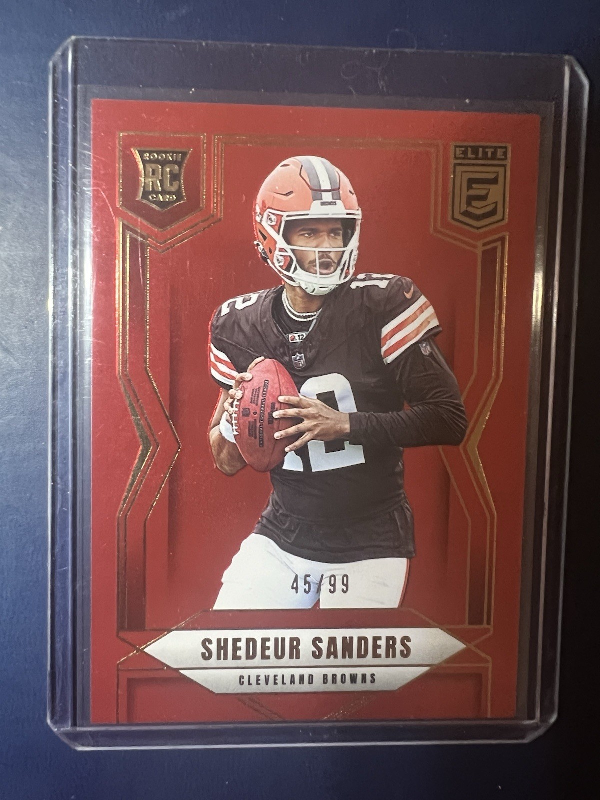 2025 Panini Donruss Elite - Rookies Shedeur Sanders #112 Red /99 (RC)