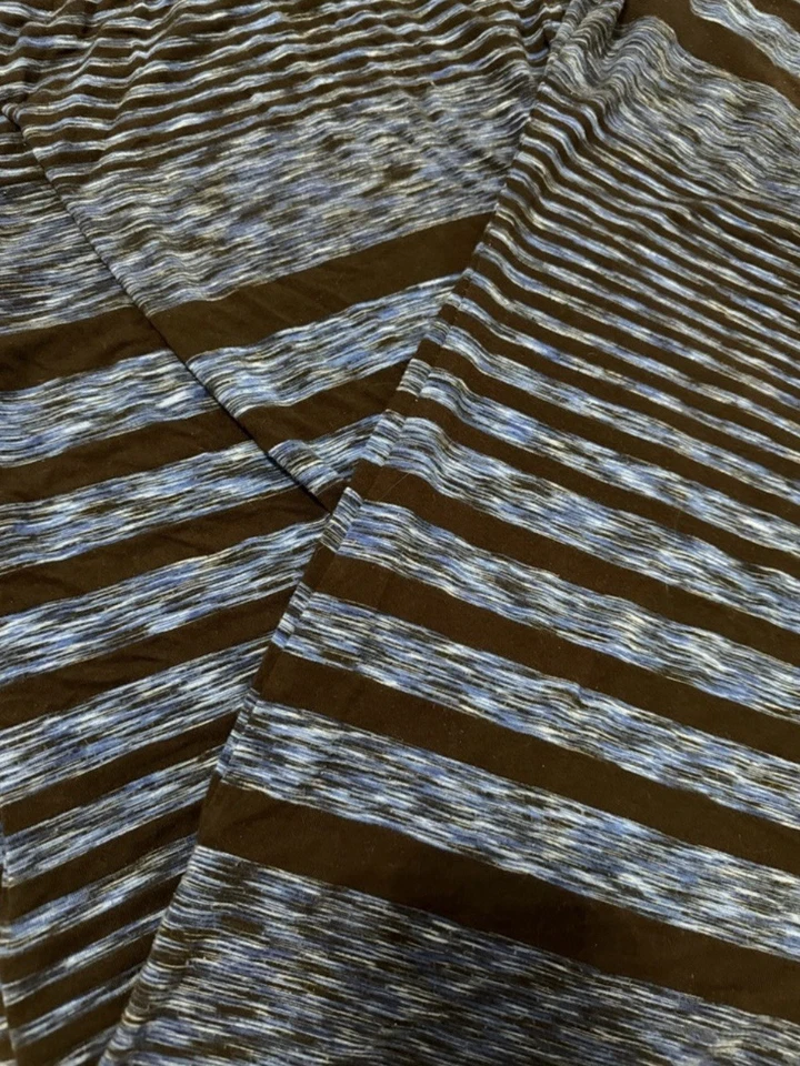 Maxi Vestido MICHAEL KORS Rayas Negro y Azul Talla Pequeña Foto 2 de 4