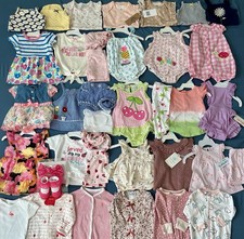 Huge Lot Baby Girls Clothes 0/3 Months NEW EC NIKE Carters Summer Dress Polo 3M