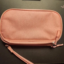 MULTI-PURPOSE TRAVEL ORGANIZER (4 COMPARTMEMTS IN 2 ZIPPERED SECTIONS), PINK