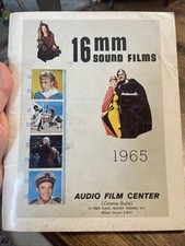 1965 Audio Film Center Catalog DISNEY 16mm Sound Feature Films Cinema Guild Book