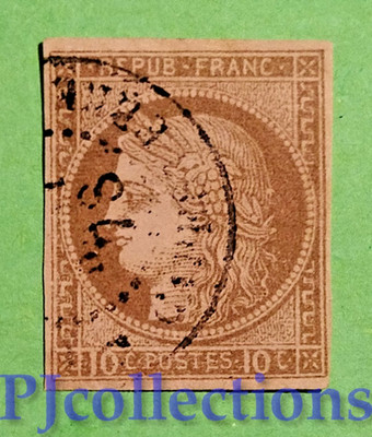U2582- FRANZÖSISCHE KOLONIEN 1876 CERES 10c GEBRAUCHT