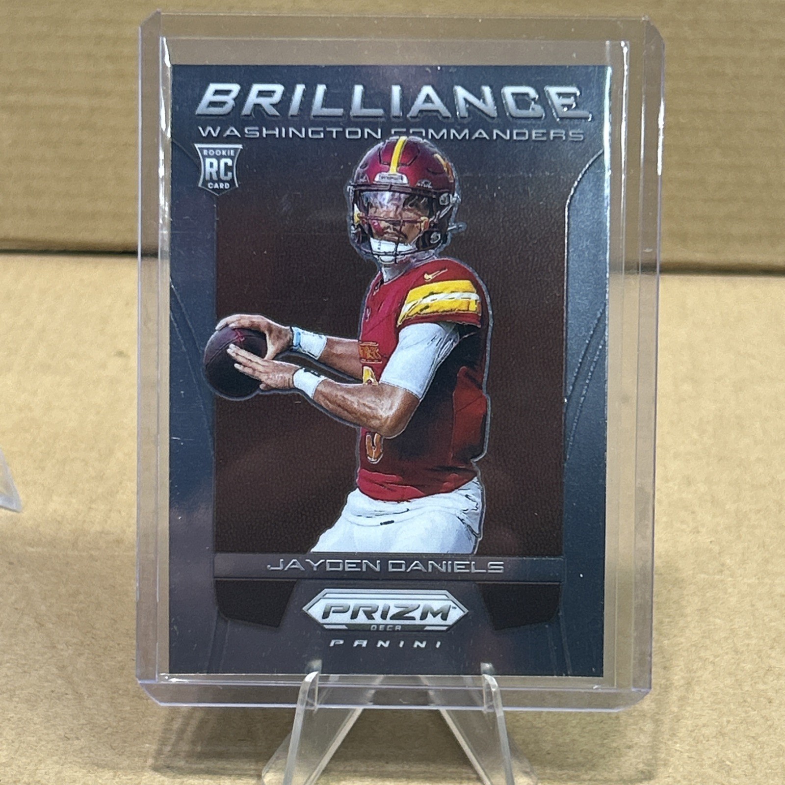 2024 Panini Prizm Deca Jayden Daniels Brilliance RC #16 Commanders + Bonus