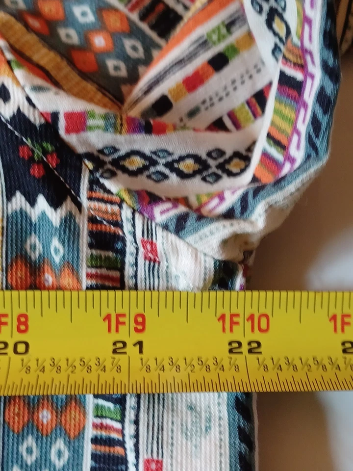 The Territory Ahead Aztec Southwestern Print Short Sleeve Button Shirt Medium - Image 3 of 4