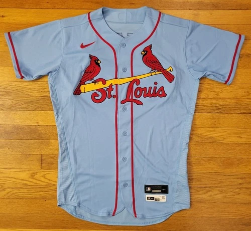 ST LOUIS CARDINALS 2022 Bat Boy Game Used Worn Issued Road Jersey MLB Cert