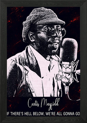 Curtis Mayfield Gerahmtes Wandbild Poster Leinwanddruck Bild