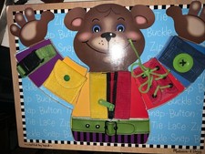 Melissa & Doug Basic Skills Puzzle Board - Wooden Educational Toy