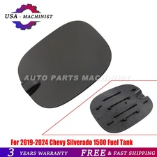 New Black Gas Cap Door Cover Fit 2019-24 Chevy Silverado 1500 Fuel Tank 84745968