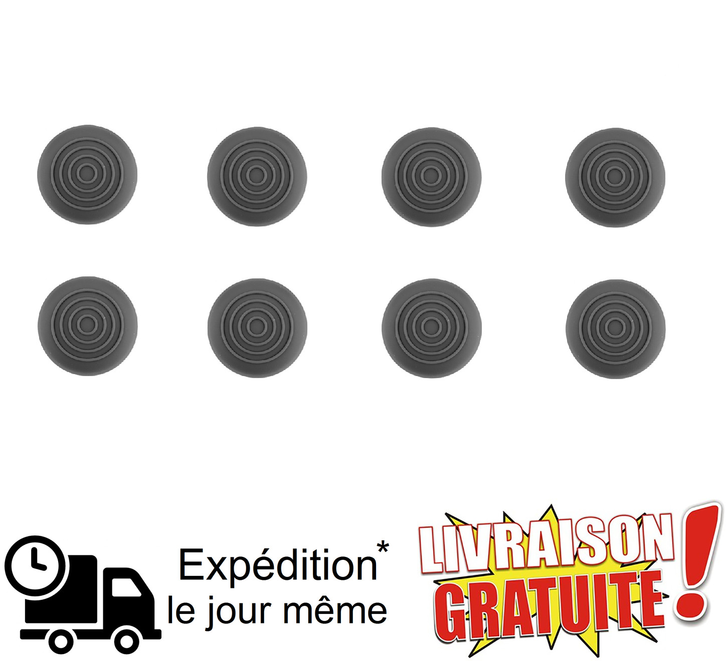 8 Protections Stick Analogique PS5 PS4 PS3 Xbox One 360 Capuchon Grip