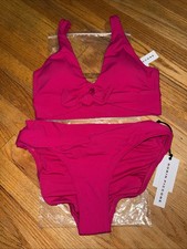 NWT Robin Piccone Women's Bikini Set Size Medium Rose Color