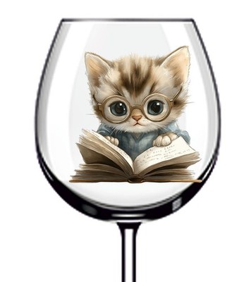 12x Baby Kätzchen Katze Vinyl Aufkleber Abziehbild Becher Weinglas Flasche Laptop Tasse